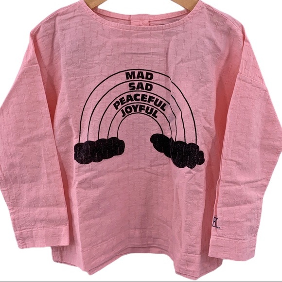 Bobo Choses Other - Bobo Choses mellow rose rainbow round neck 4-5y